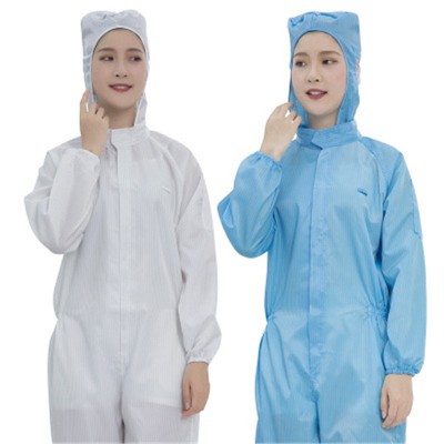 Unisex Resistant Anti Static Coverall Dustproof Work Clothes Painting Protective Clothing With Cap