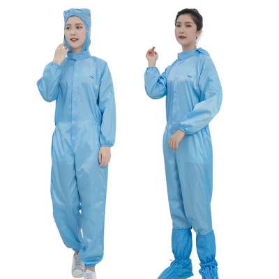 Anti Static Esd Cleanroom Hood Jacket And Pants Esd Protective Clothing