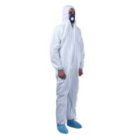 Disposable Protective Clothing 50gsm Microporous Waterproof Industrial Safety Coverall