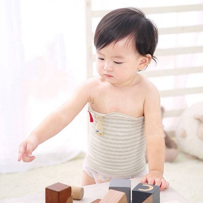 Hot Sale Wholesale Single Double Layer Baby Winter Summer Elastic Protect Baby Navel Belly Band Stripe Newborn Baby Cotton Cloth